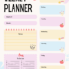 Butterfly Weekly Planner