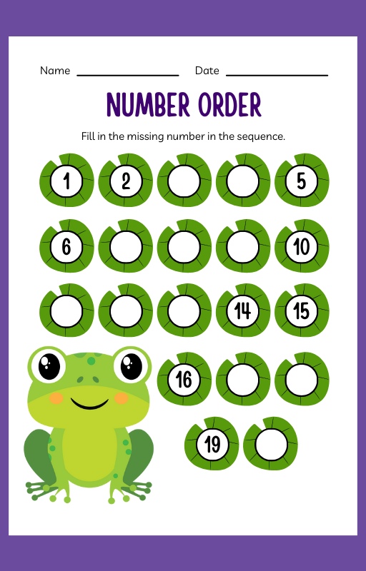Kindergarten Numbers Workbook