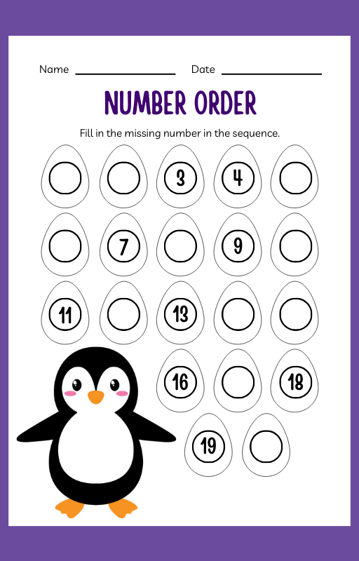 Kindergarten Numbers Workbook