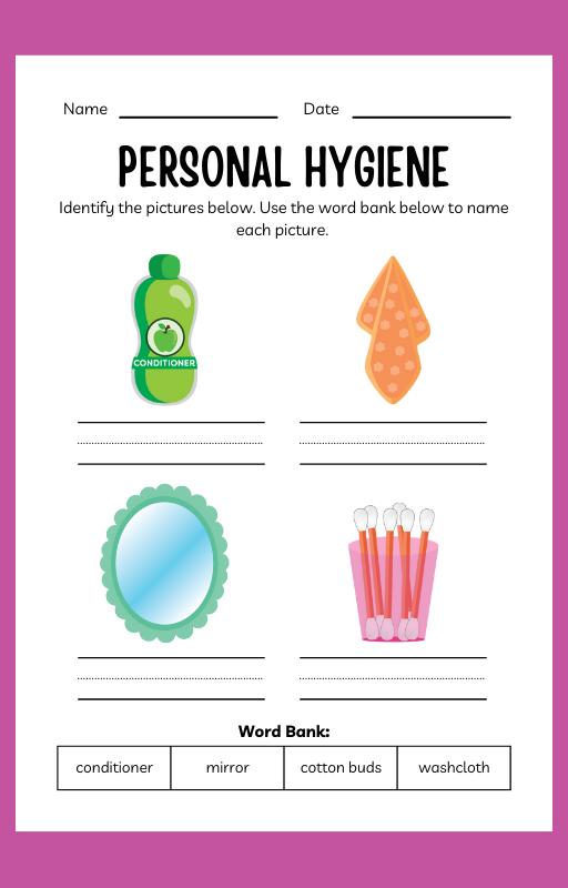 Personal Hygiene ESL Workbook