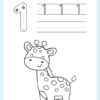 Animals 123 Tracing and Coloring Book