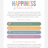Happiness Planner For High School Students
