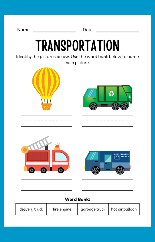 Transportation ESL Workbook