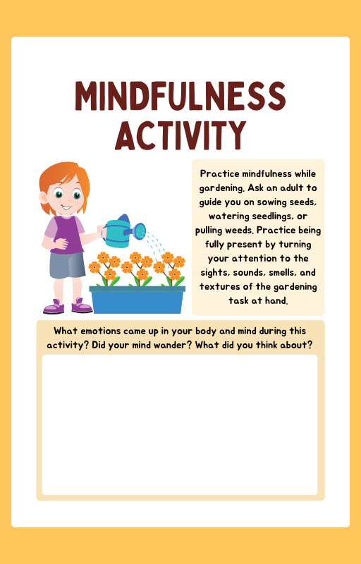 Mindfulness Journal For Kids