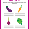 Vegetables ESL Workbook
