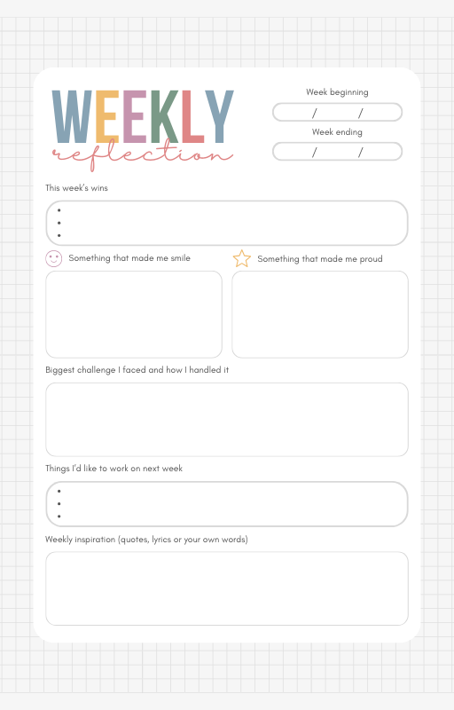 Happiness Planner For High School Students