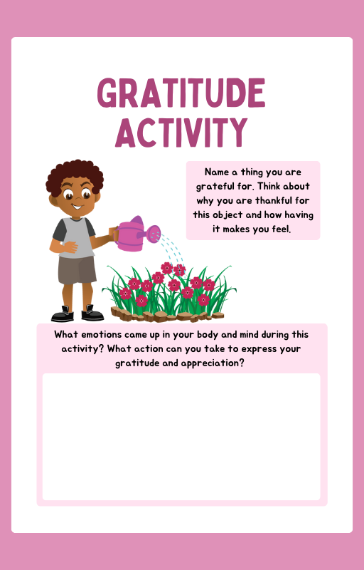 Gratitude Journal For Kids