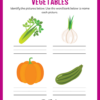 Vegetables ESL Workbook