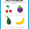 Fruits ESL Workbook